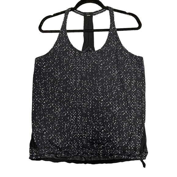 Lululemon Drop It Like It's Hot Butterfly Texture Black Mesh Tank Top Size 8 - Picture 1 of 7